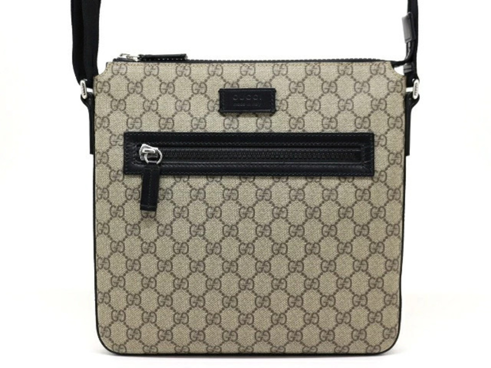 Gucci Bag Shoulder GG Supreme Beige Cream Black